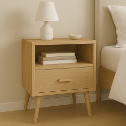 Mesa de Cabeceira luna pull com pés